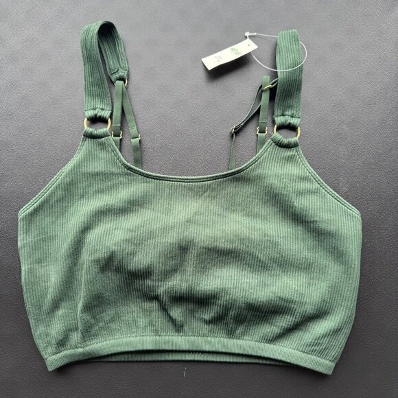 NWT Aerie Seamless Ring Longline Bralette L - Picture 2 of 4